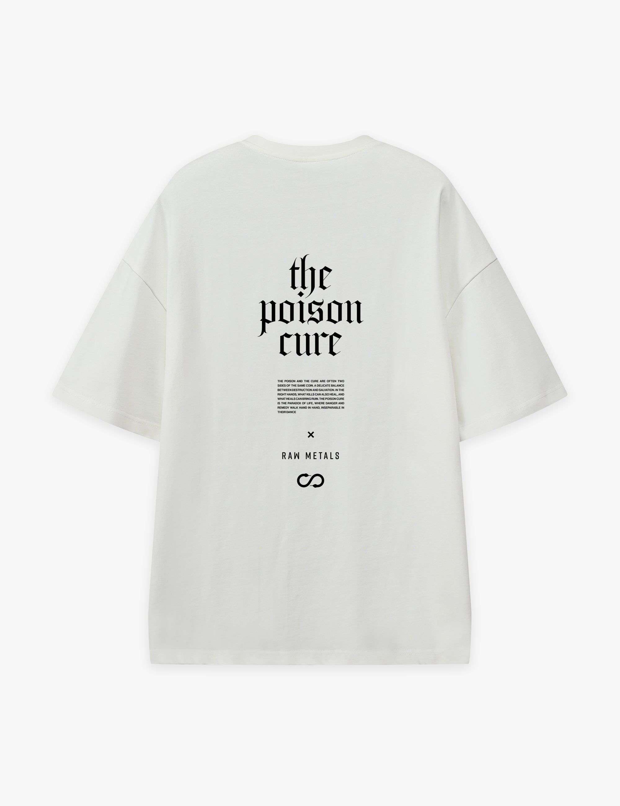 RAW METALS Poison Cure Oversized T-shirt in White