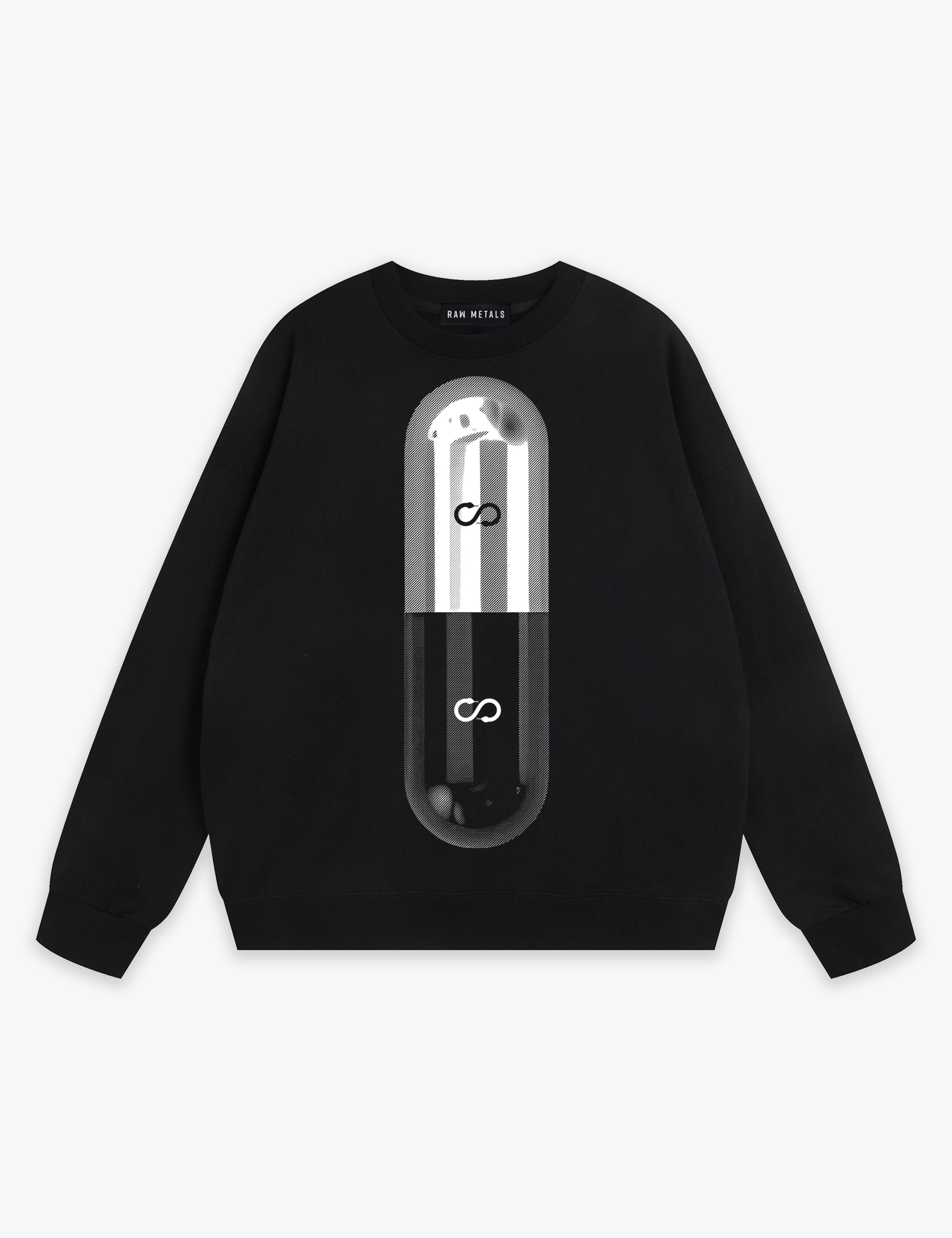 RAW METALS Poison Cure Sweatshirt in Black
