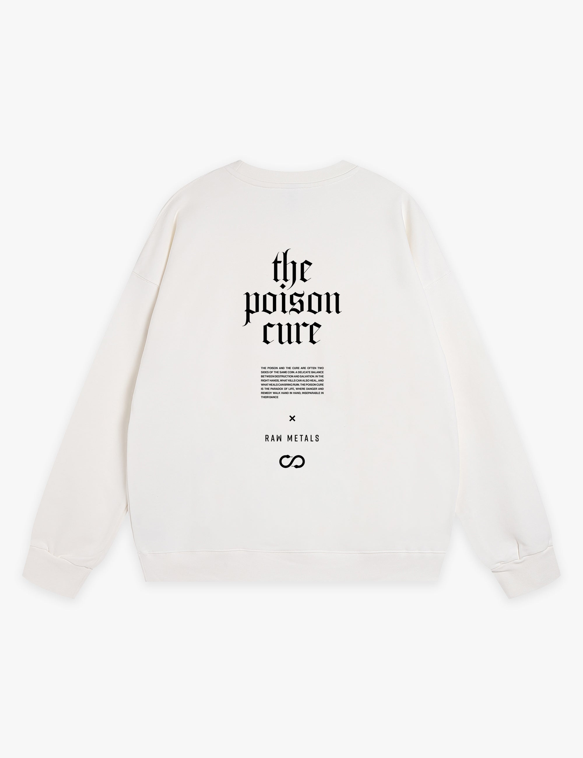 RAW METALS Poison Cure Sweatshirt in White