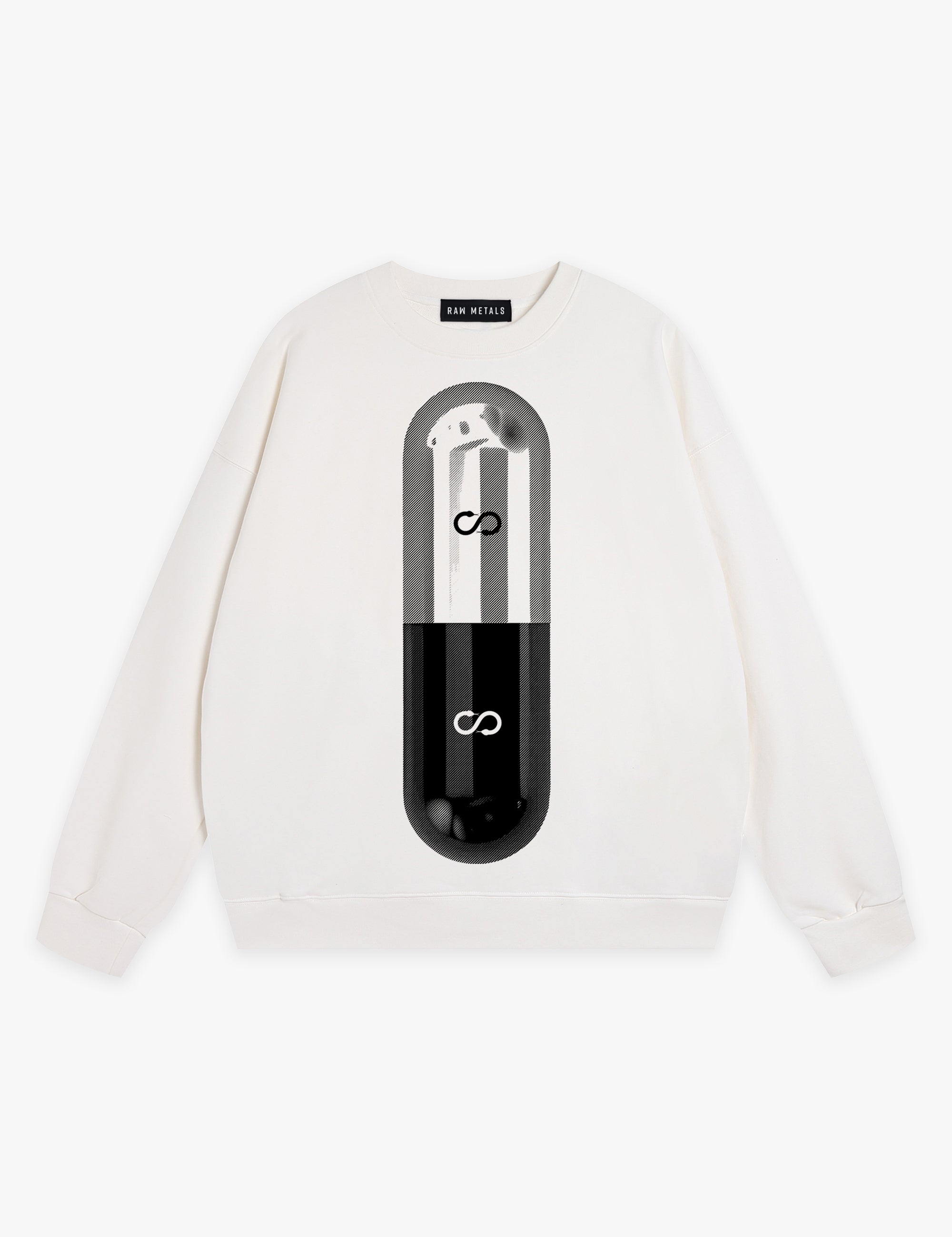 RAW METALS Poison Cure Sweatshirt in White