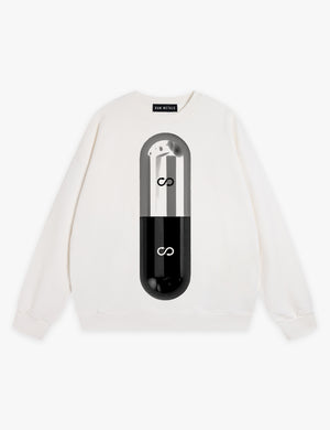 RAW METALS Poison Cure Sweatshirt in White