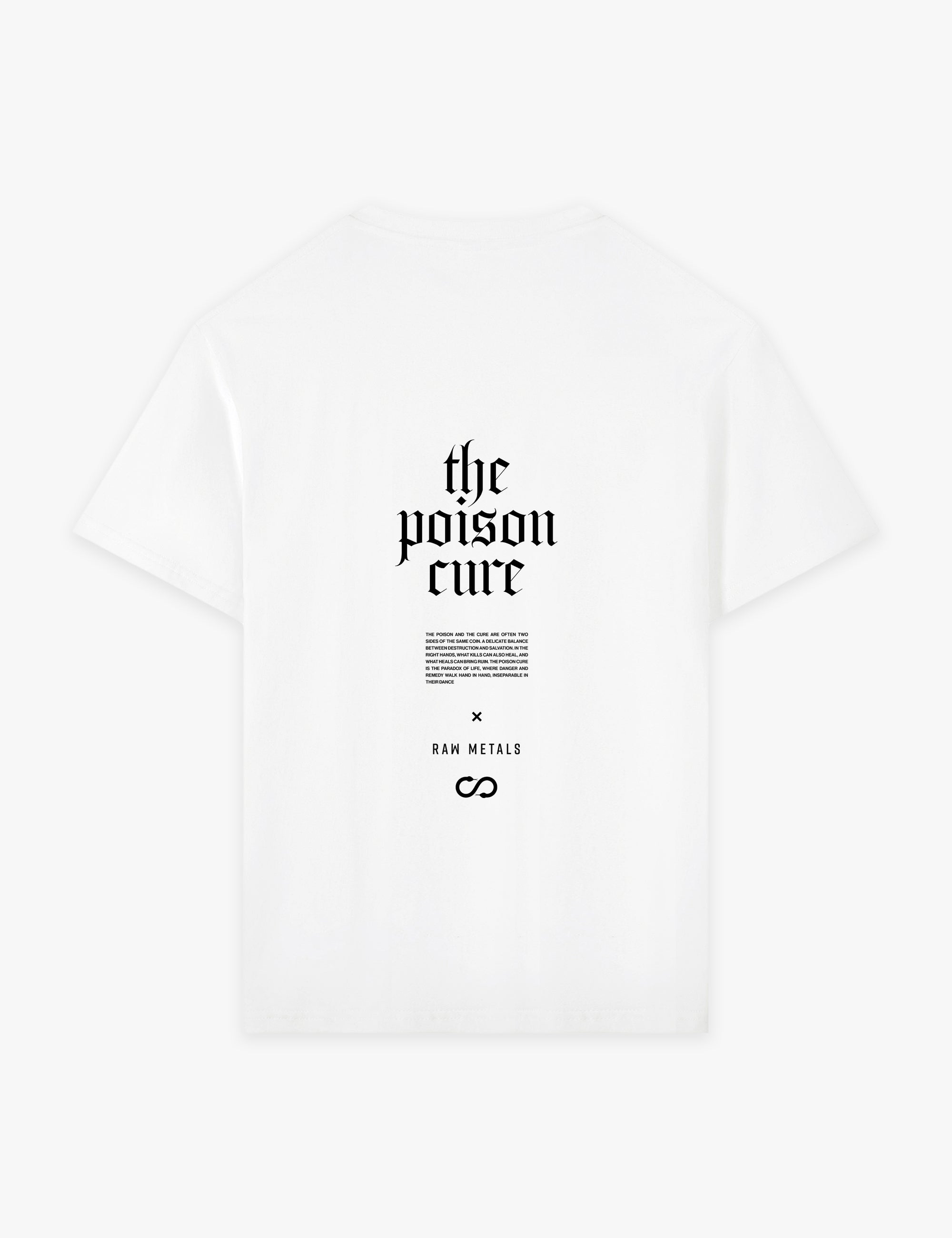 RAW METALS Poison Cure T-shirt in White