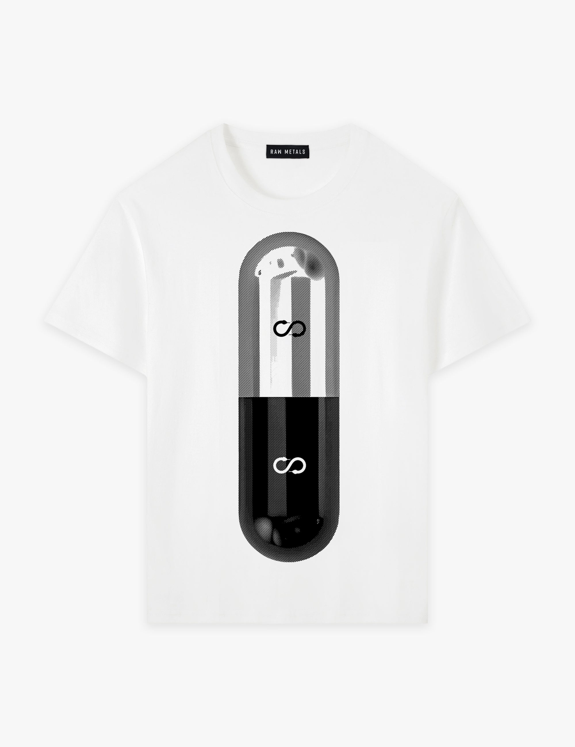 RAW METALS Poison Cure T-shirt in White