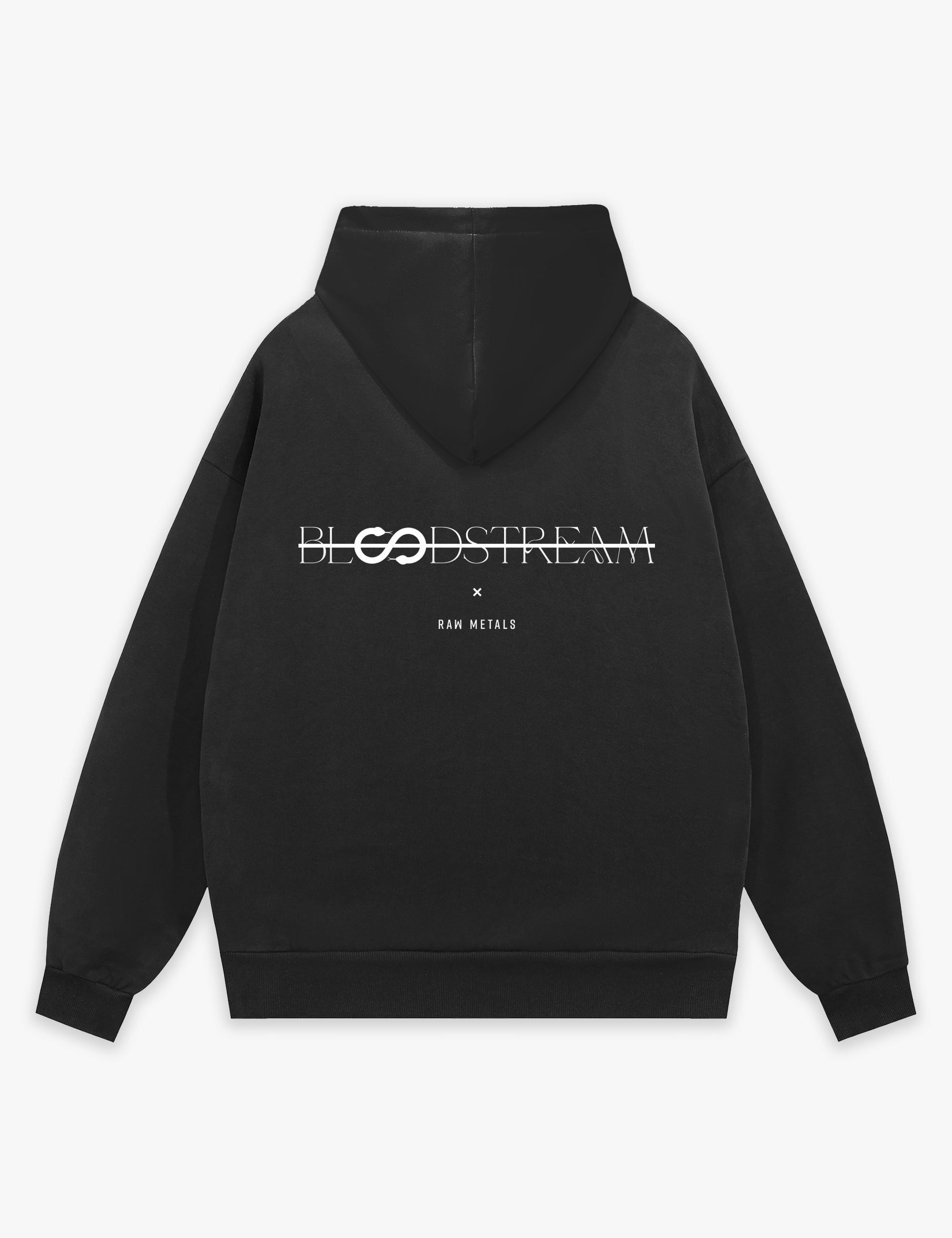 RAW METALS Bloodstream Hoodie in Black