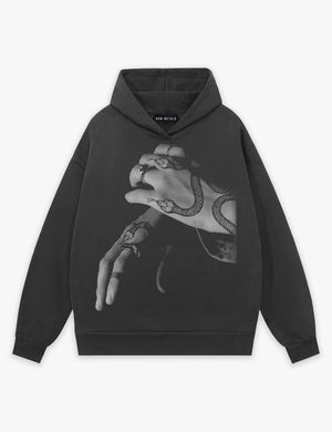RAW METALS Bloodstream Hoodie in Charcoal