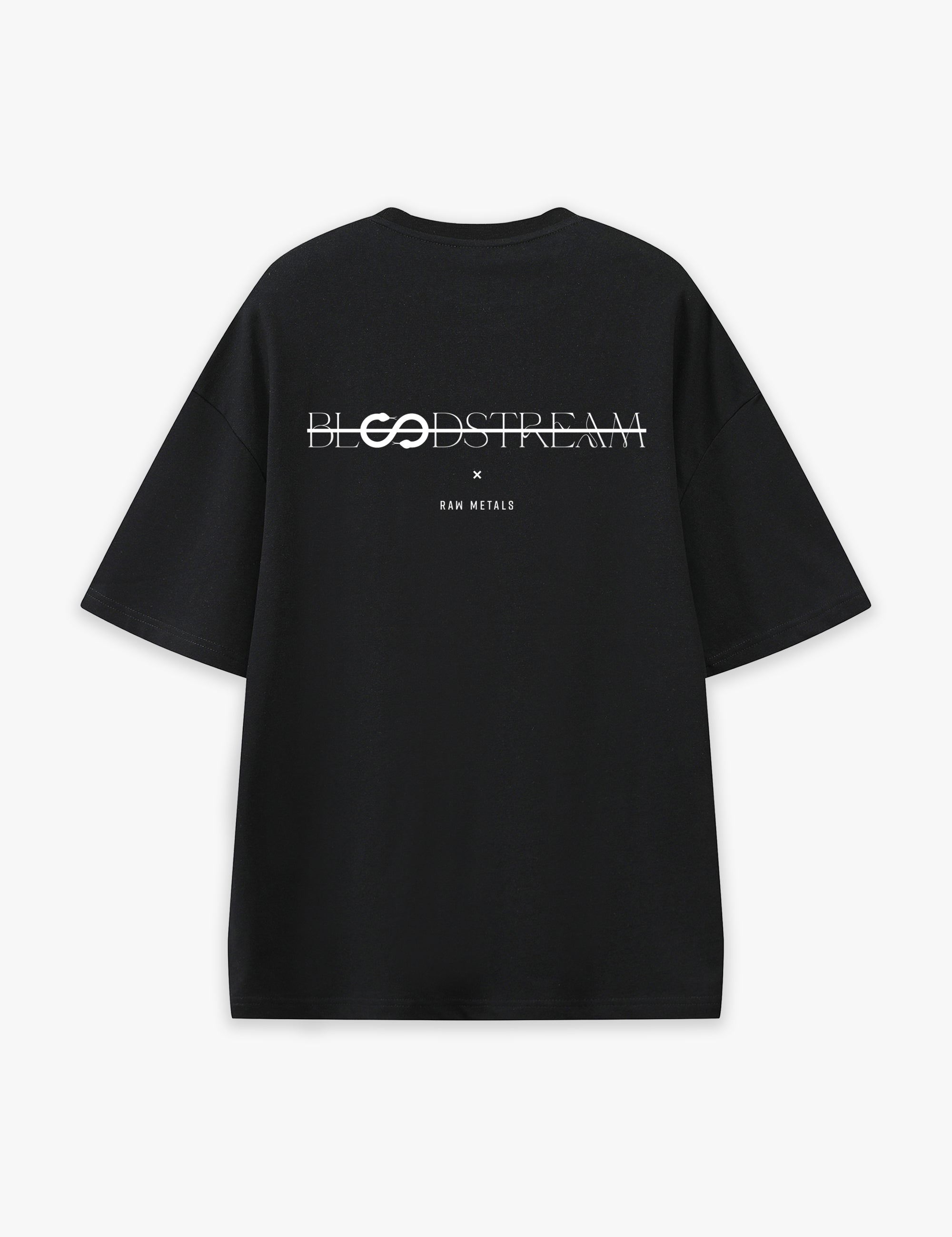 RAW METALS Bloodstream Oversized T-shirt in Black