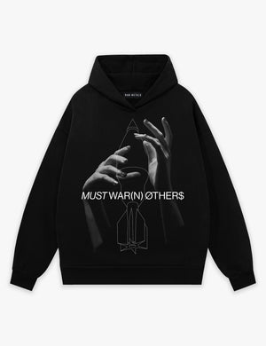 RAW METALS Must Warn Others Hoodie in Black