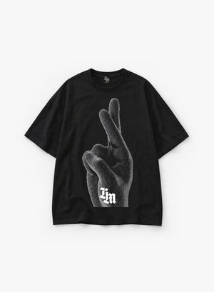 MUST WARN OTHERS OVERSIZE T-SHIRT - BLACK