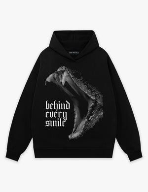 RAW METALS Behind Every Smile Hoodie in Black