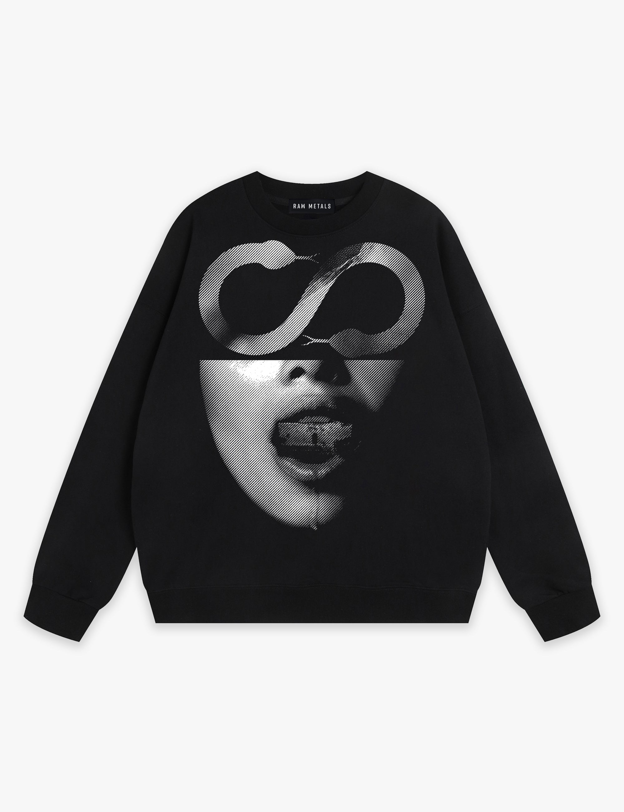 RAW METALS Anatomy of a Lie Sweatshirt in Black