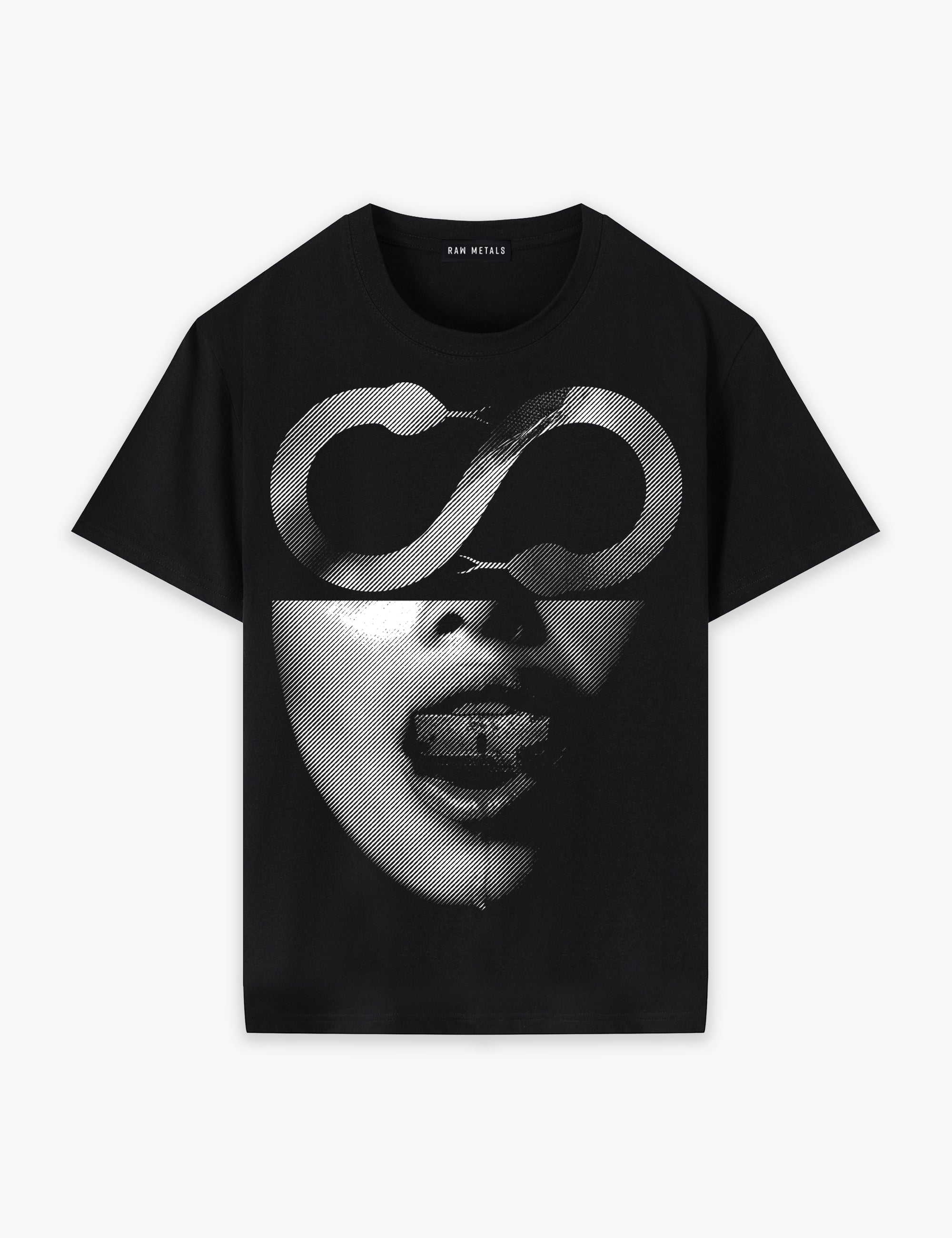 RAW METALS Anatomy of a Lie T-shirt in Black