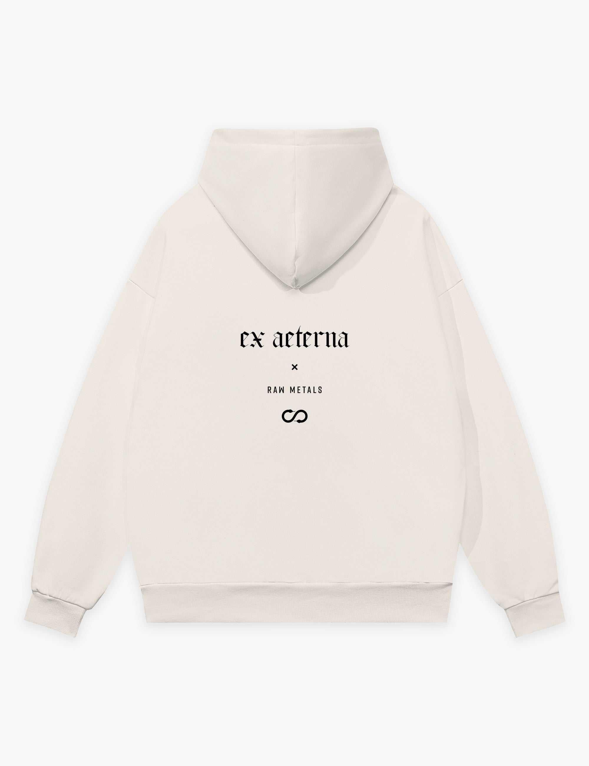 RAW METALS Ex Aeterna Hoodie in Bone