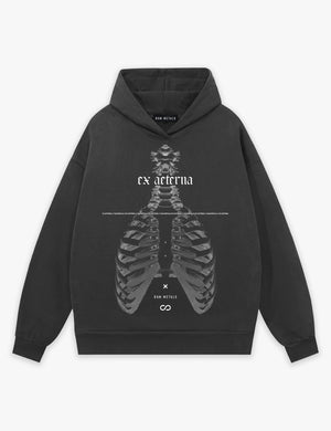 RAW METALS Ex Aeterna Hoodie in Charcoal