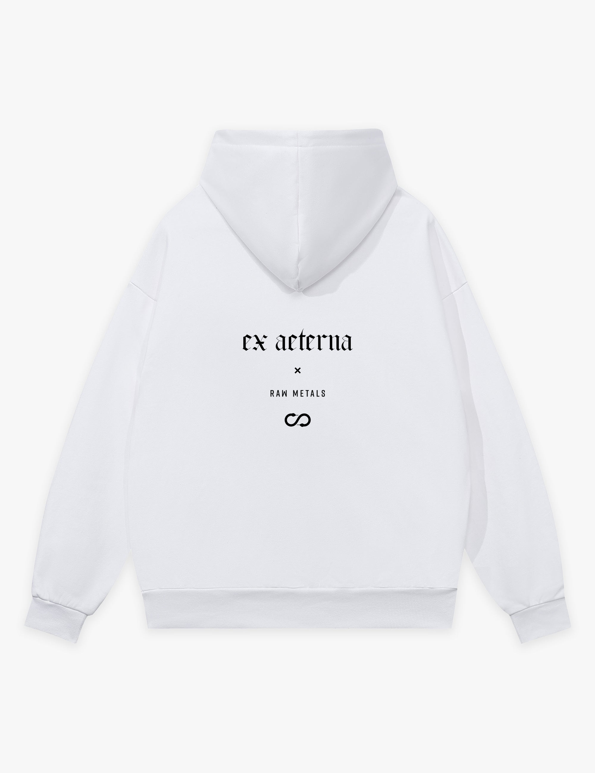 RAW METALS Ex Aeterna Hoodie in White