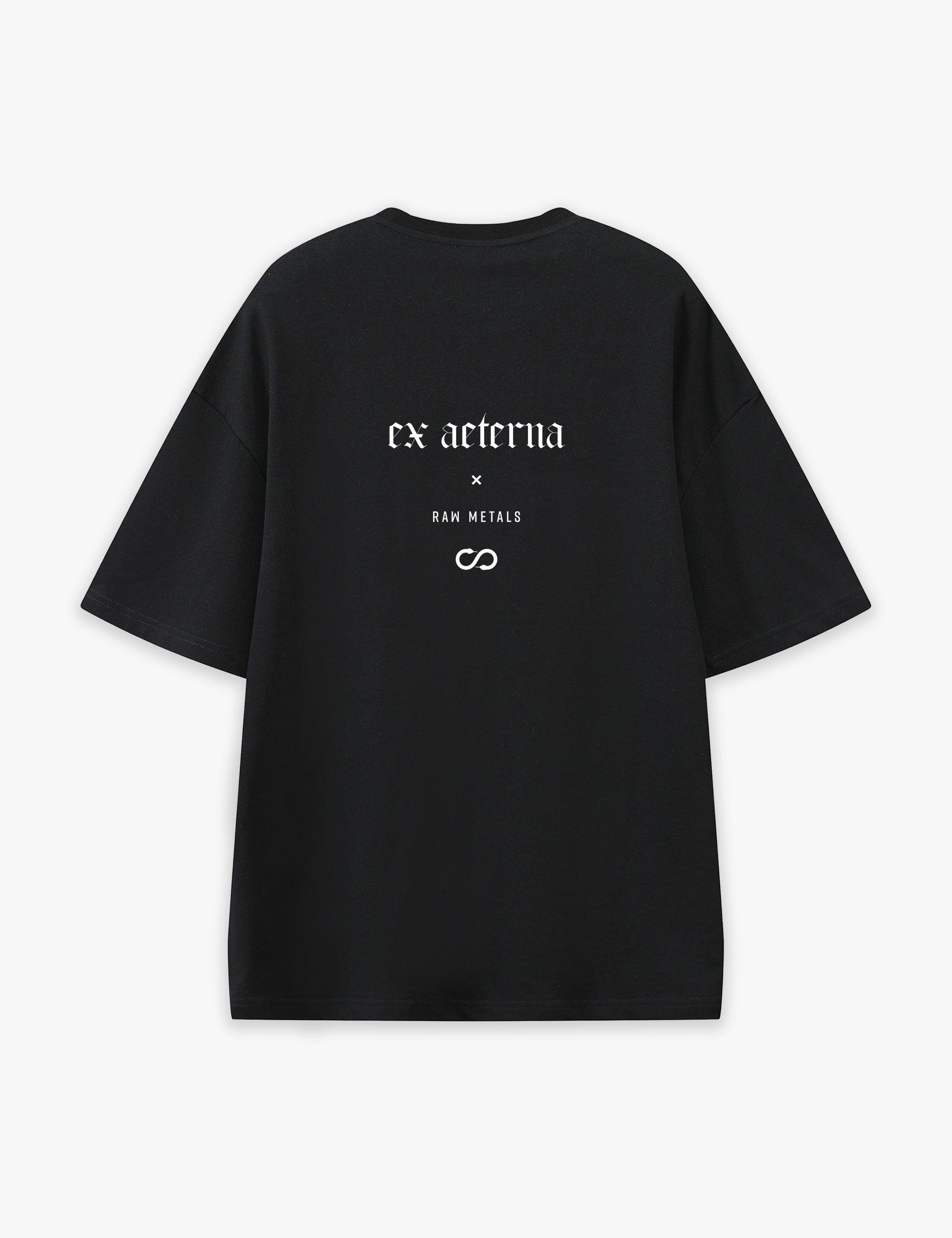 RAW METALS Ex Aeterna Oversized T-shirt in Black