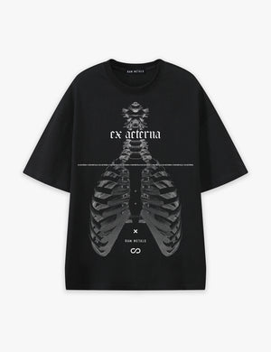 RAW METALS Ex Aeterna Oversized T-shirt in Black