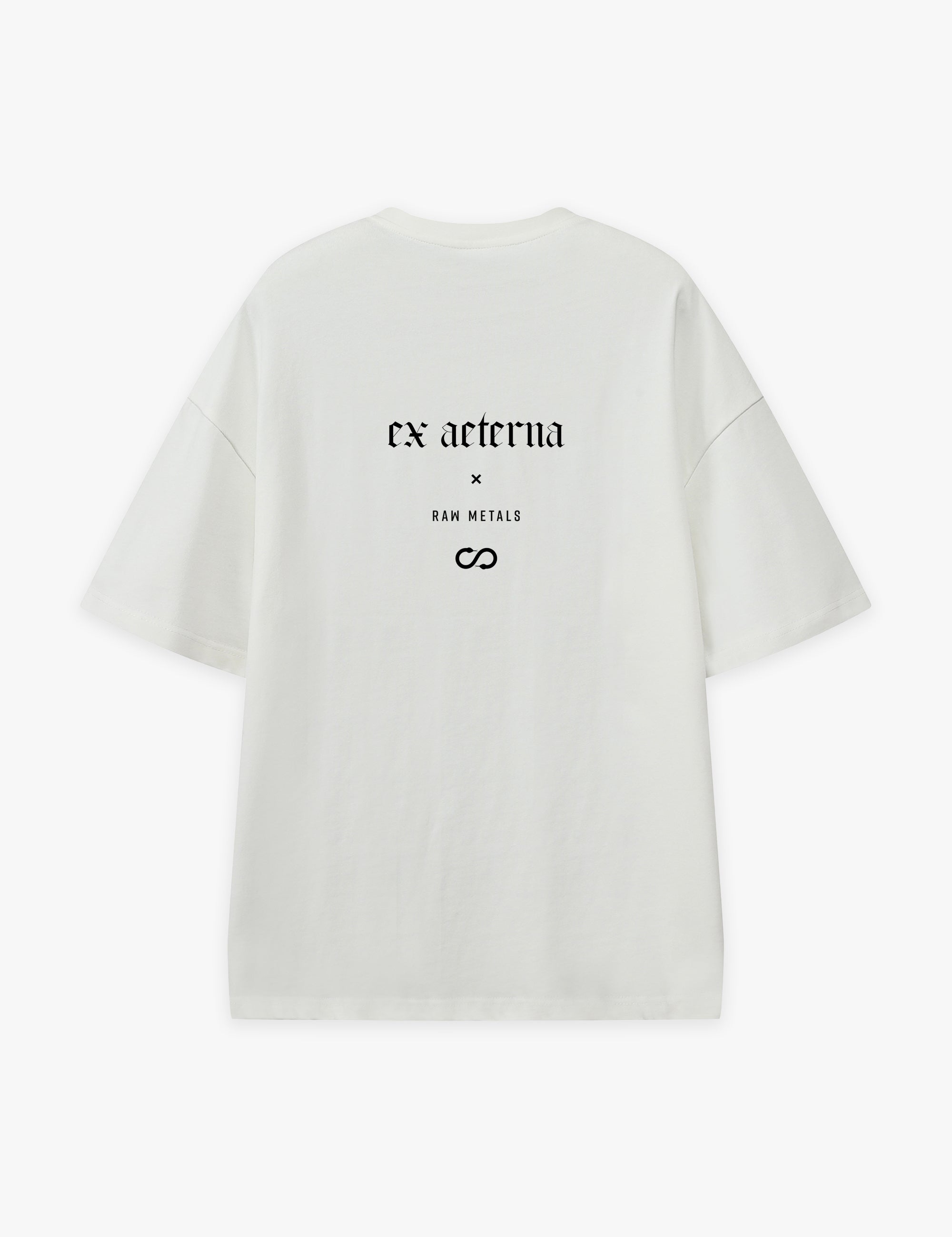 RAW METALS Ex Aeterna Oversized T-shirt in White