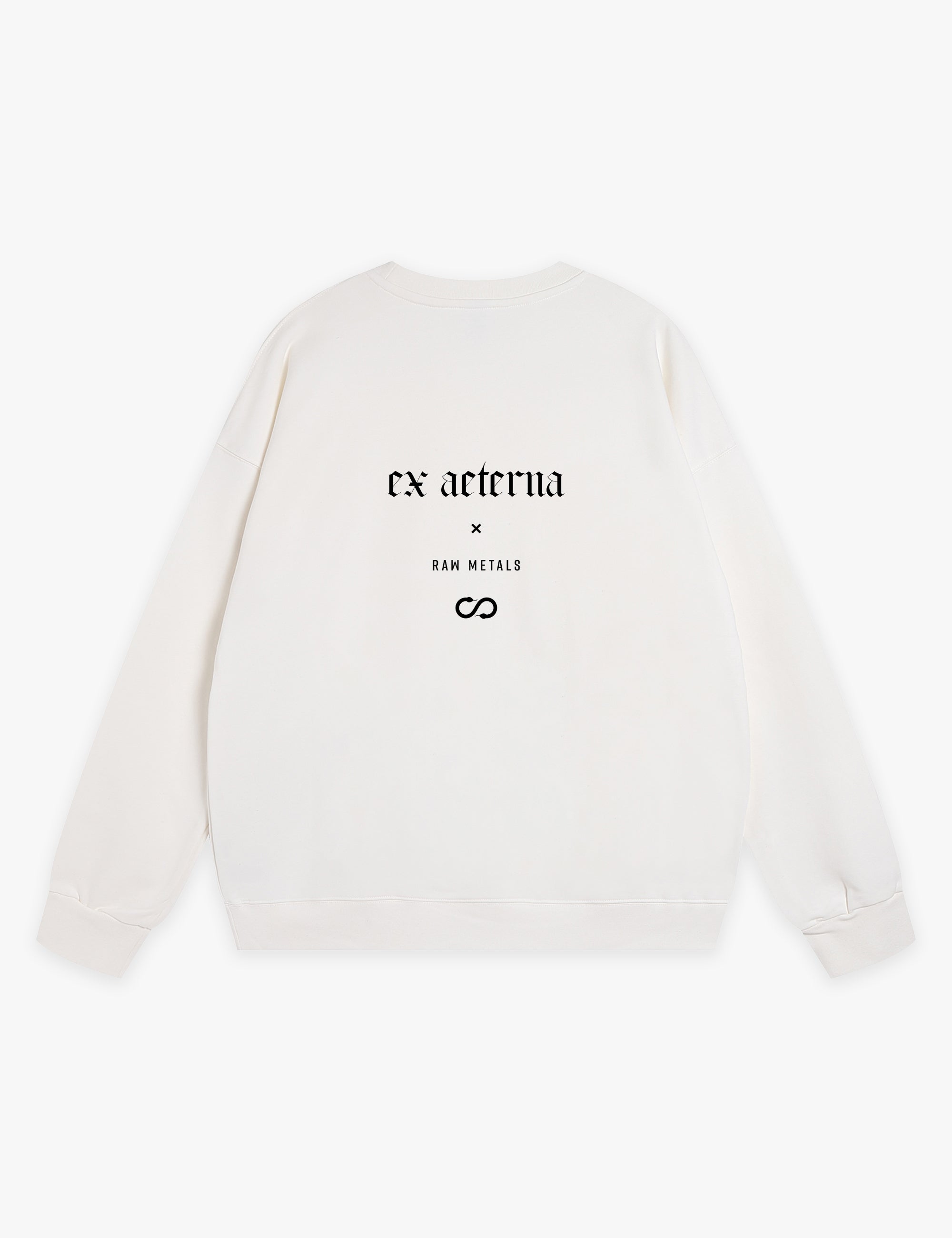 RAW METALS Ex Aeterna Sweatshirt in White