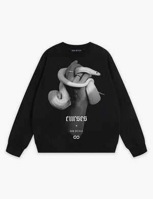 RAW METALS Curses Sweatshirt in Black