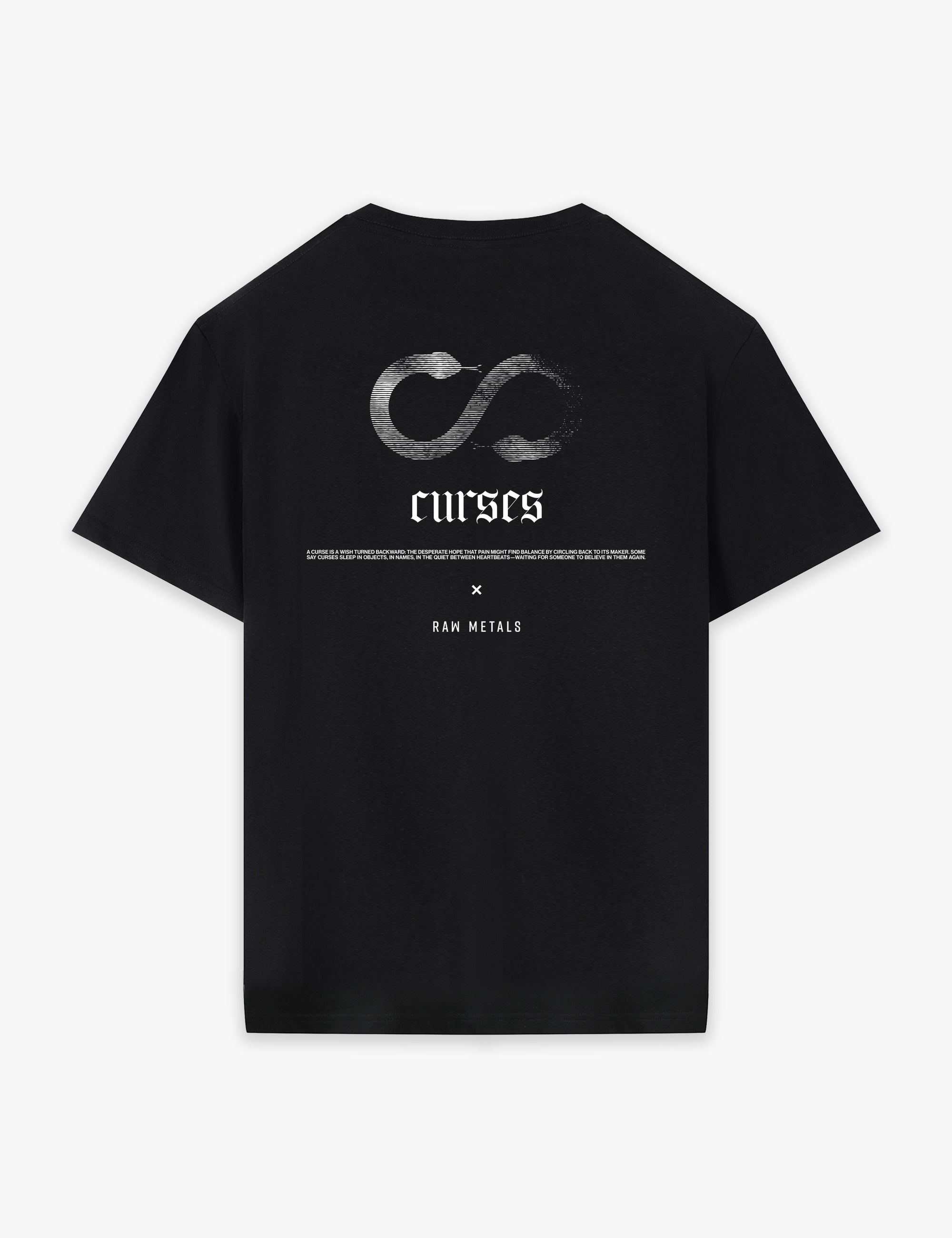 RAW METALS Curses T-shirt in Black