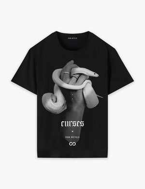 RAW METALS Curses T-shirt in Black