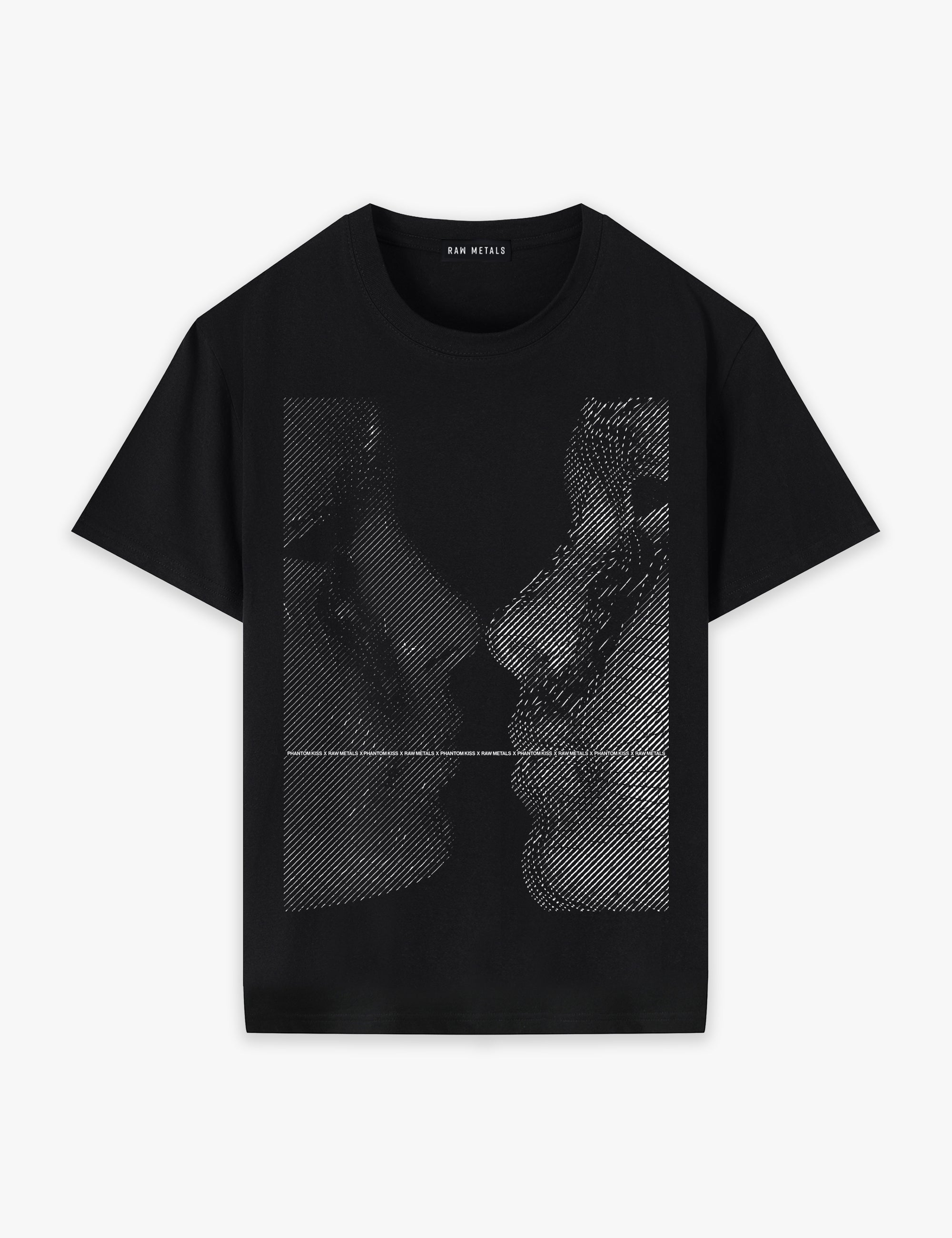 RAW METALS Phantom Kiss T-shirt in Black