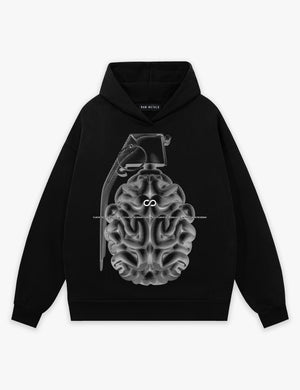 RAW METALS Flaw in the Design Hoodie in Black