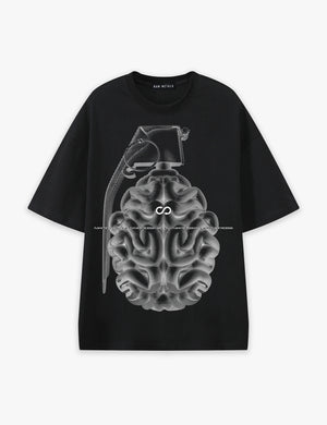 RAW METALS Flaw in the Design Oversized T-shirt in Black