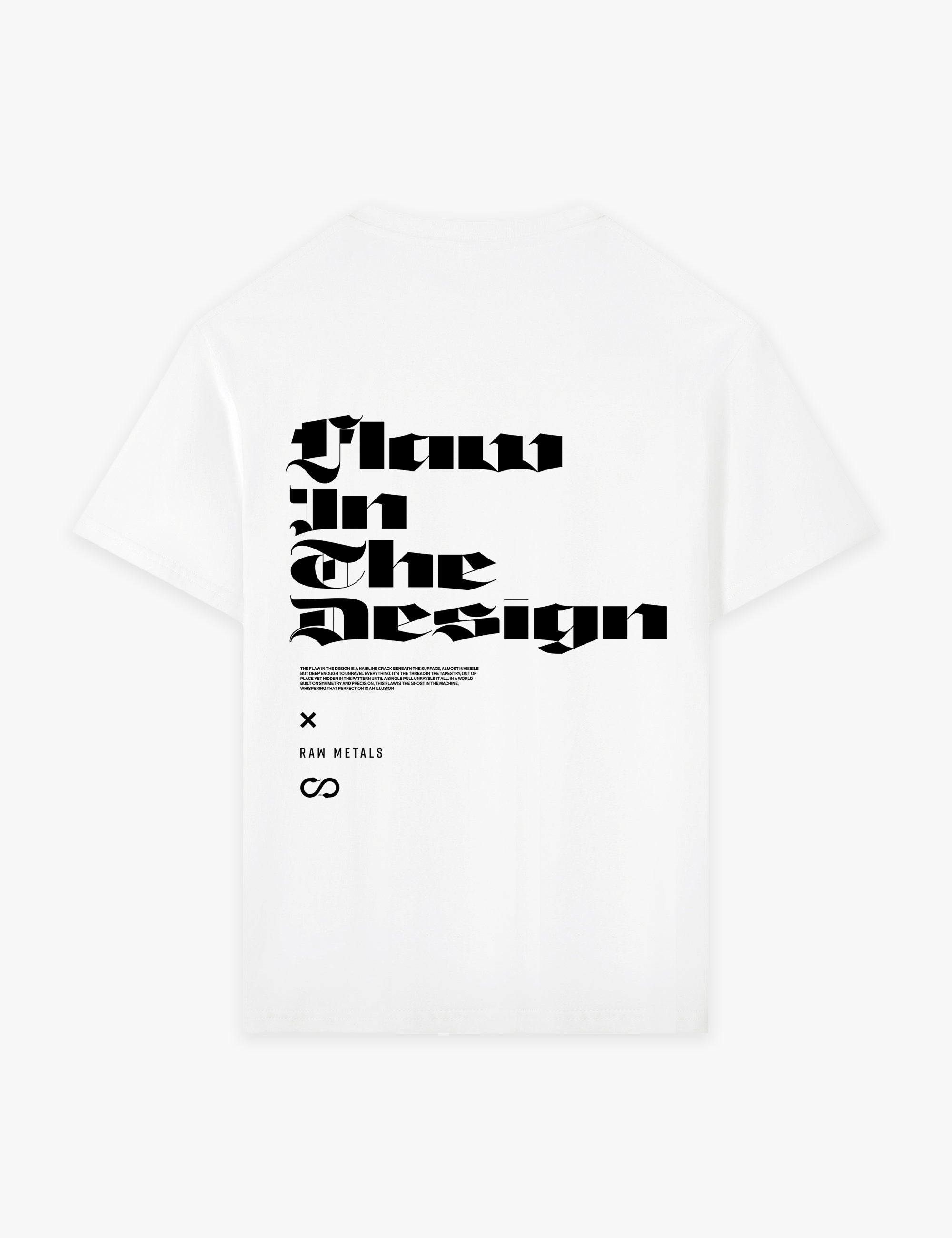 RAW METALS Flaw in the Design T-shirt in White