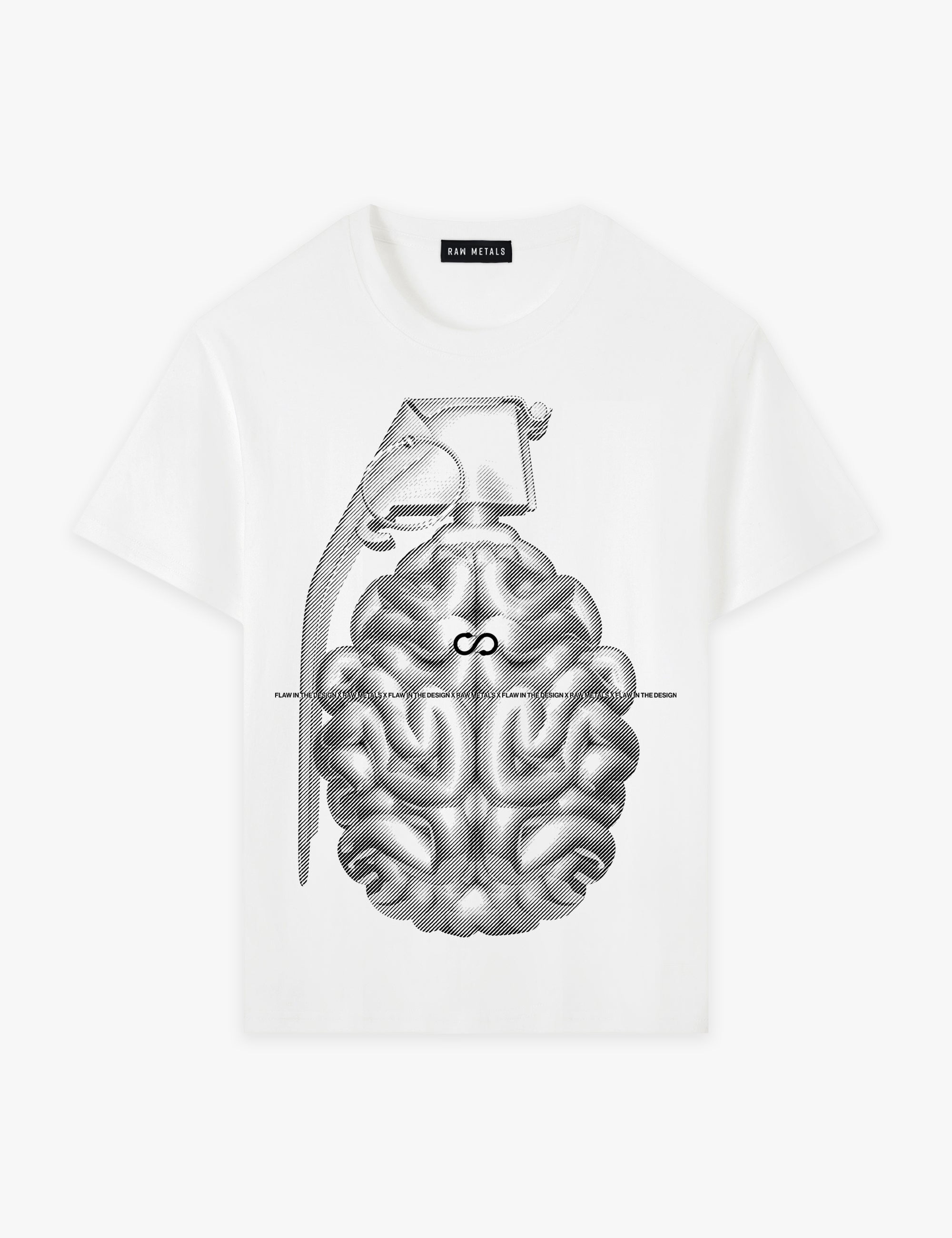 RAW METALS Flaw in the Design T-shirt in White