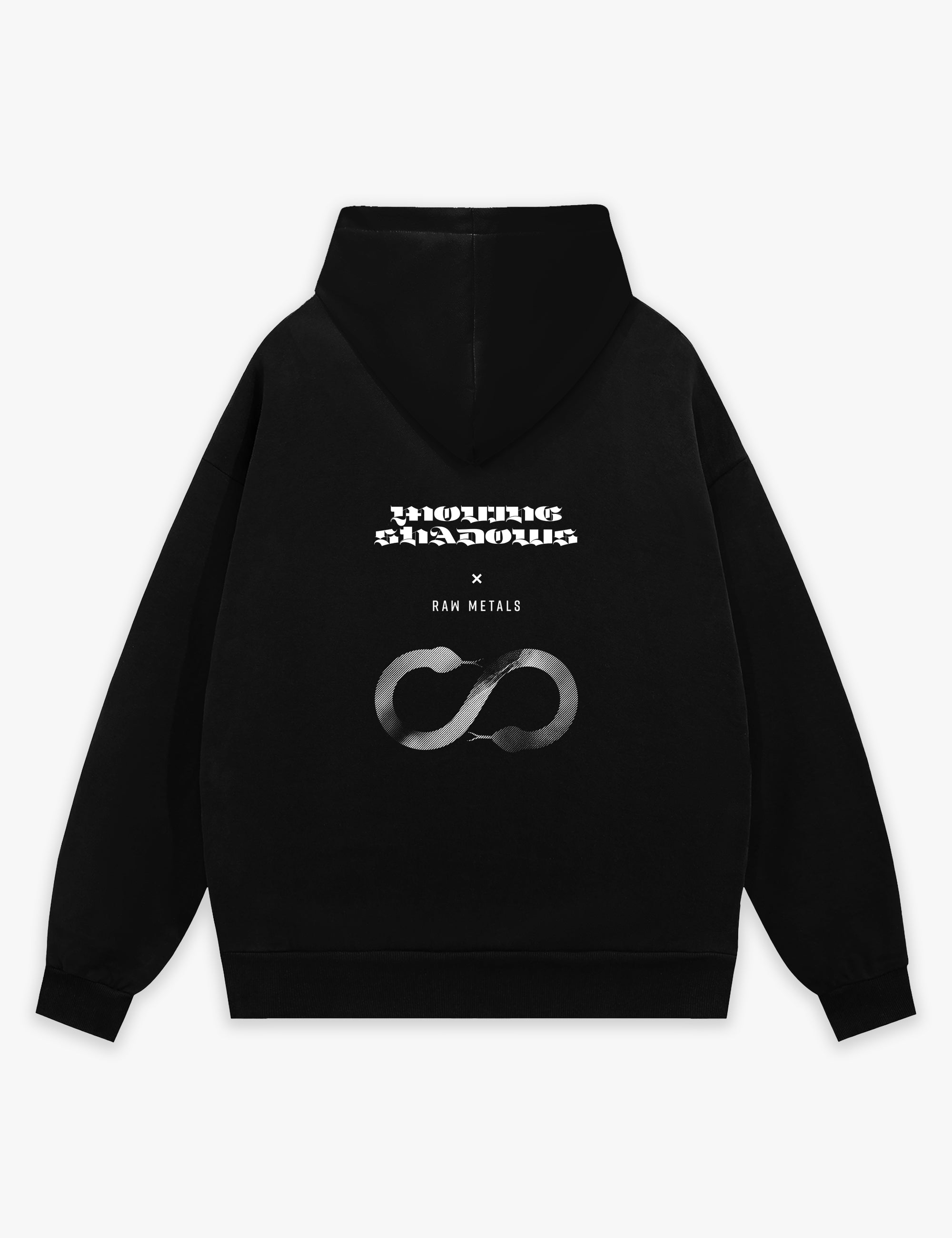 RAW METALS Moving Shadows Hoodie in Black