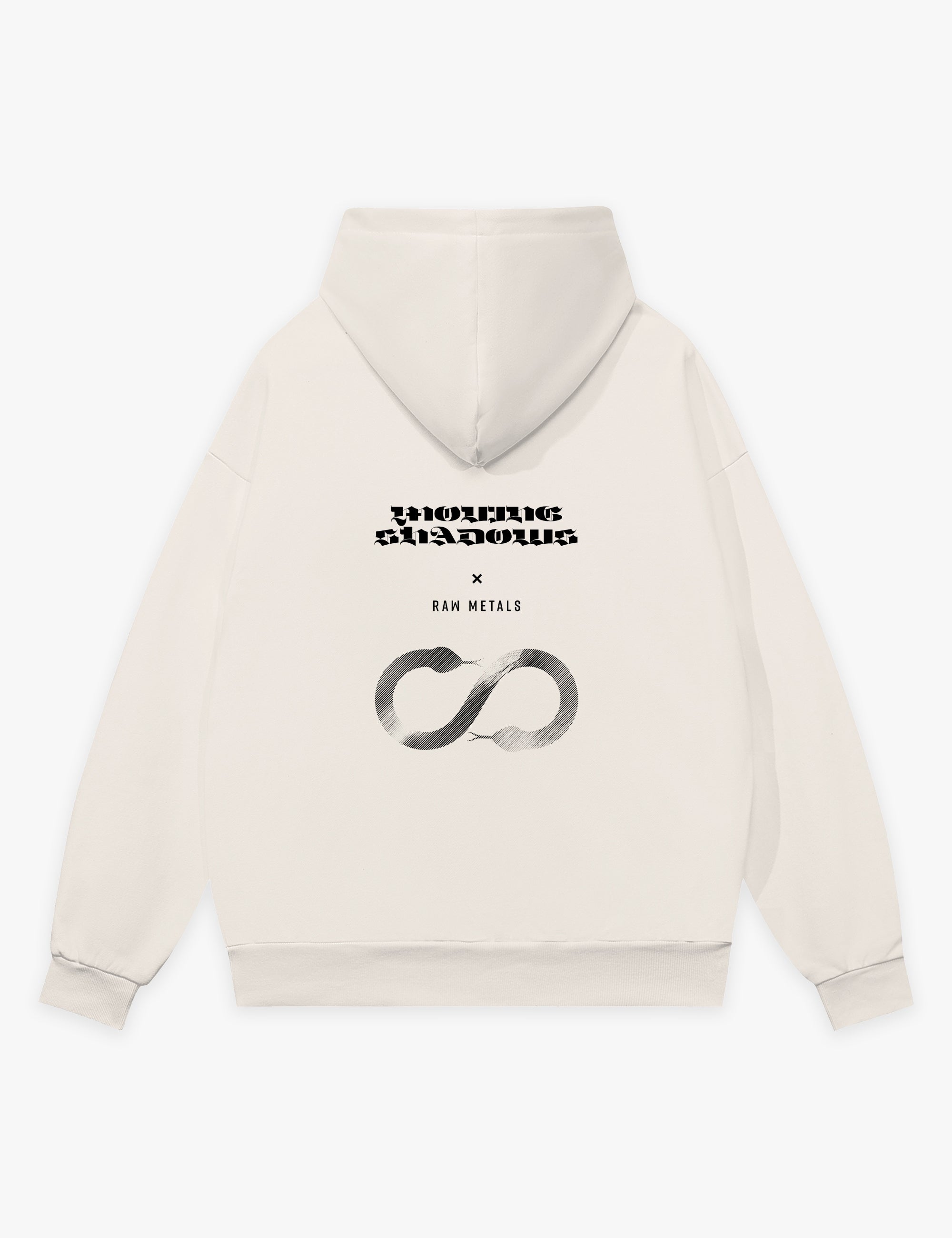 RAW METALS Moving Shadows Hoodie in Bone