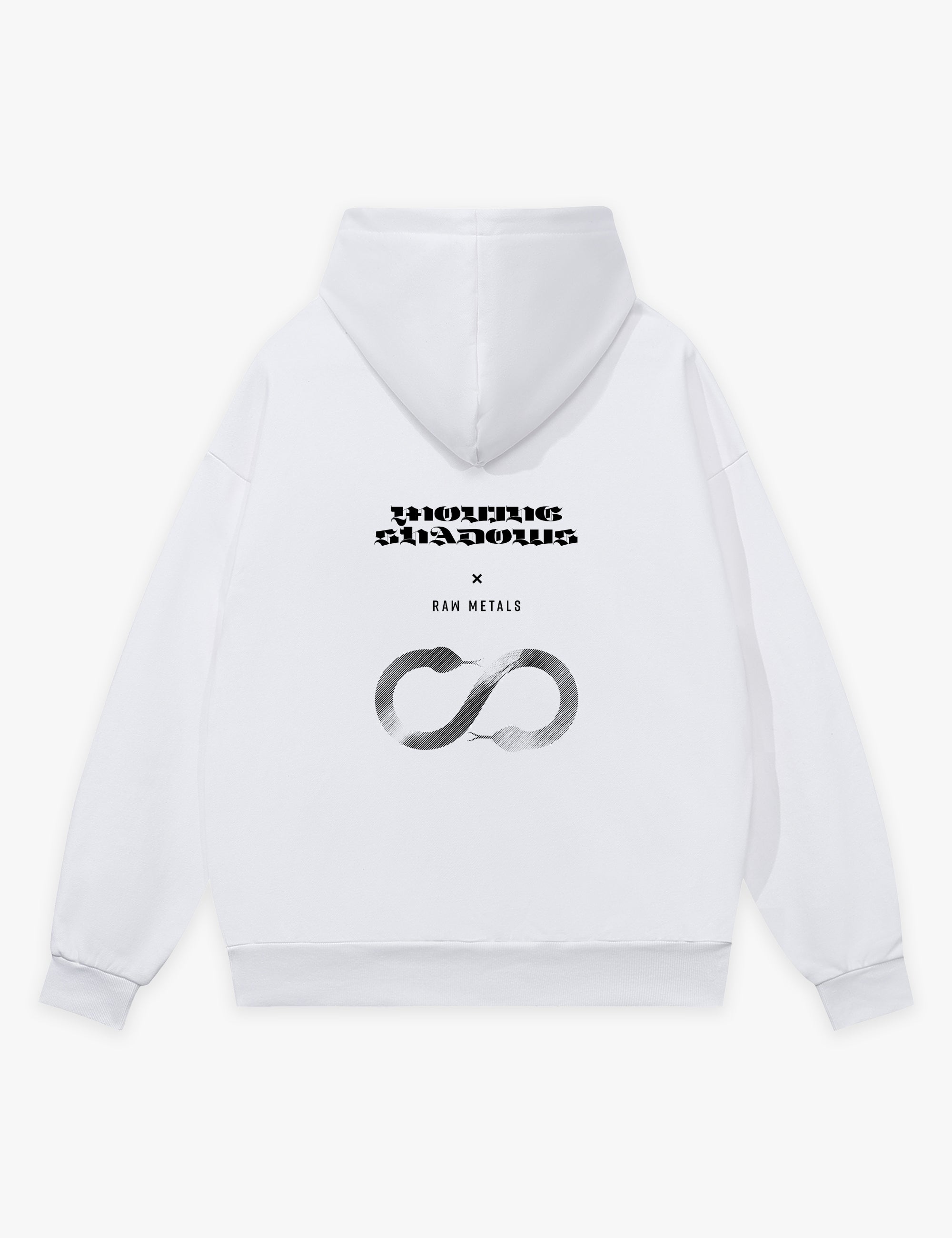 RAW METALS Moving Shadows Hoodie in White
