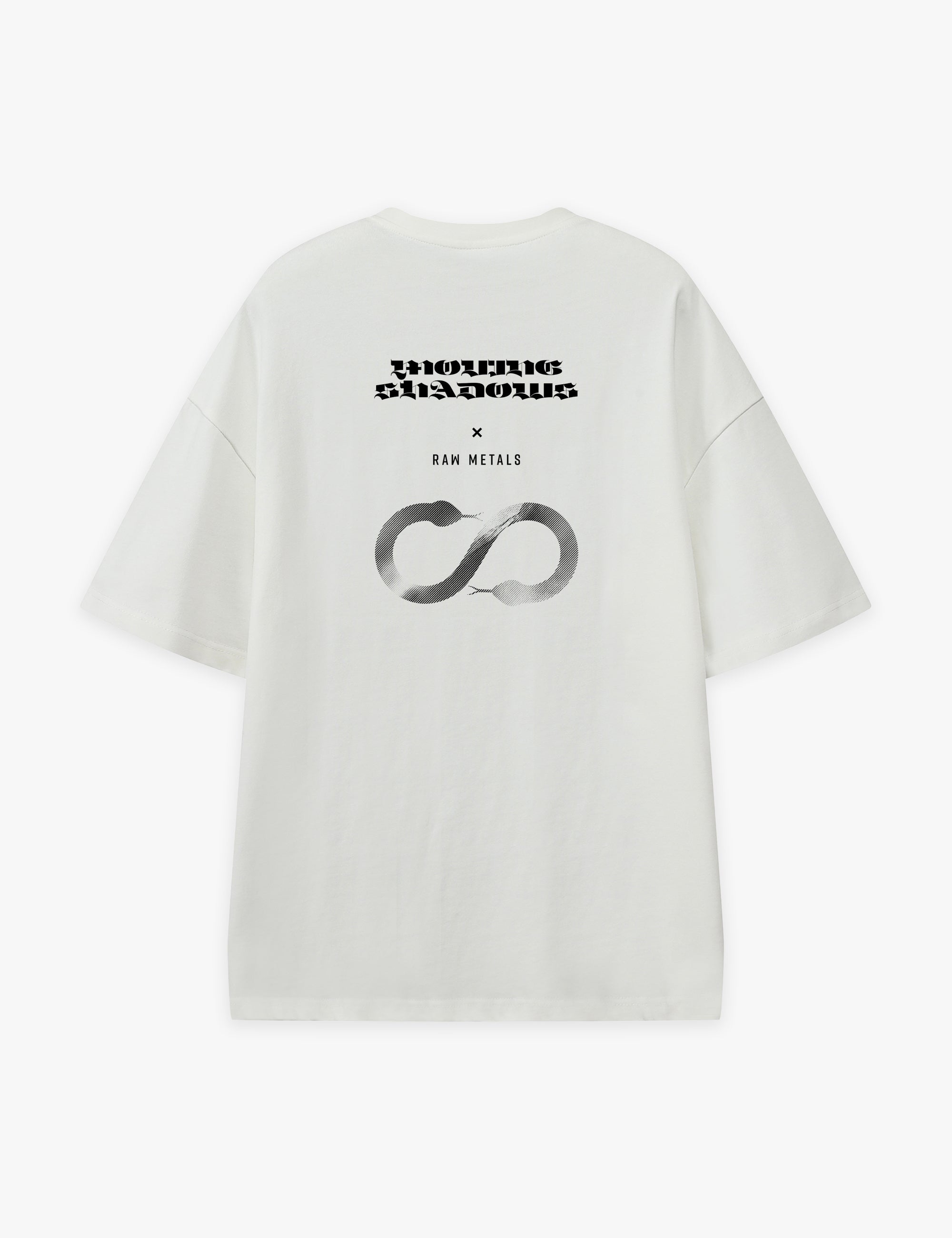 RAW METALS Moving Shadows Oversized T-shirt in White