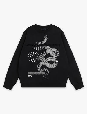 RAW METALS Moving Shadows Sweatshirt in Black