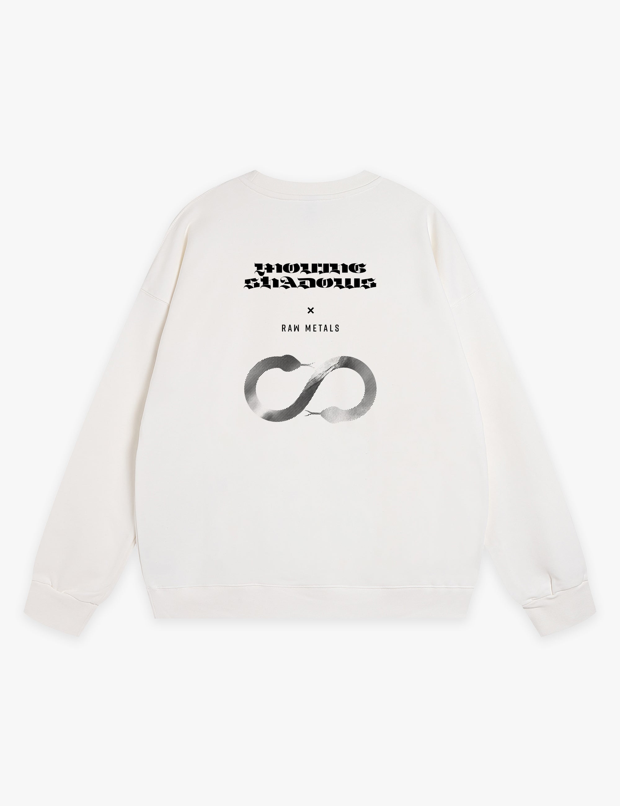 RAW METALS Moving Shadows Sweatshirt in White