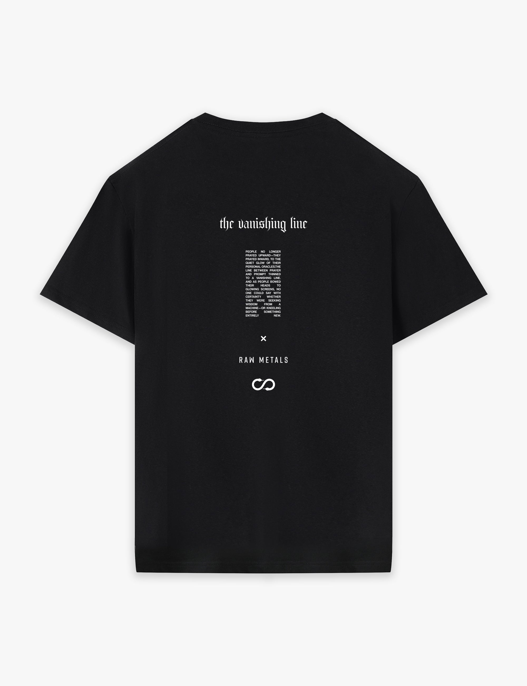 RAW METALS Vanishing Line T-shirt in Black
