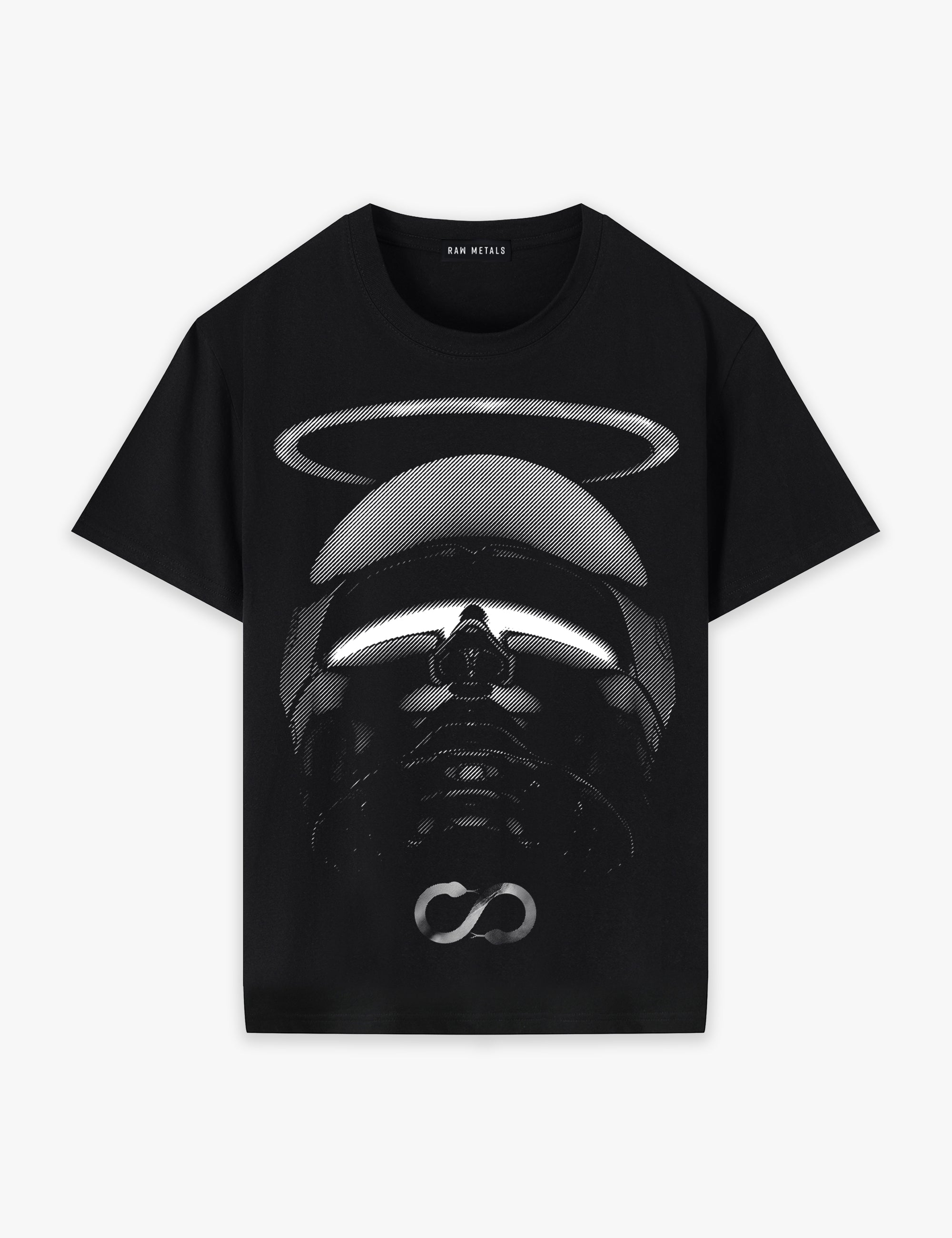 RAW METALS Vanishing Line T-shirt in Black