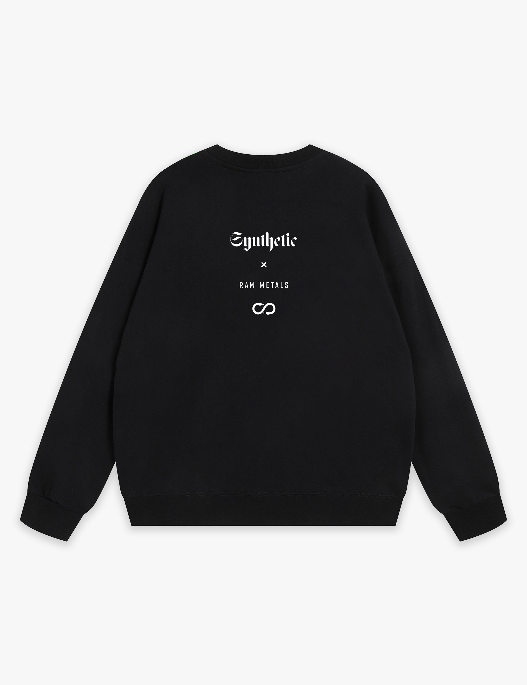 RAW METALS Synthetic Sweatshirt in Black