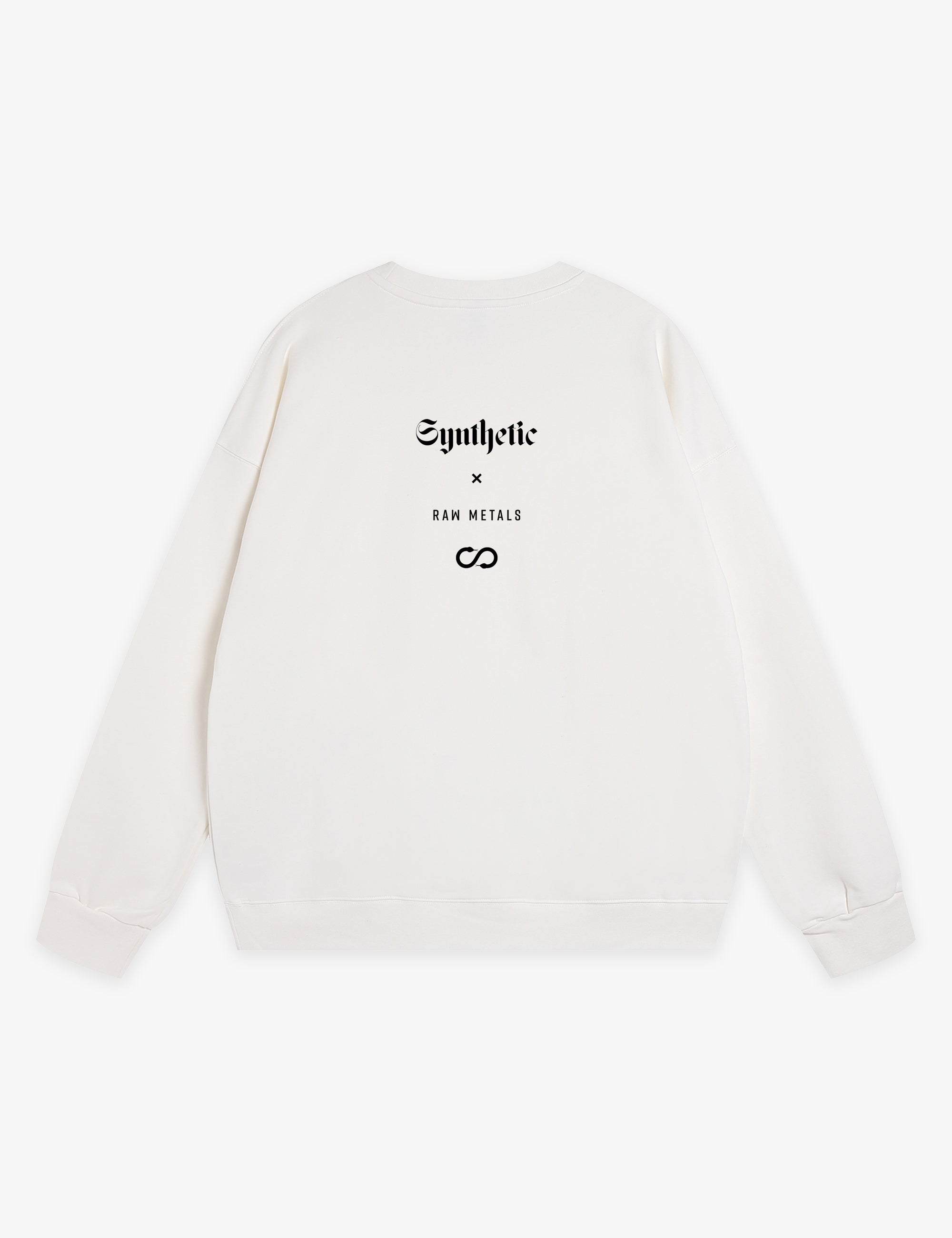 RAW METALS Synthetic Sweatshirt in White