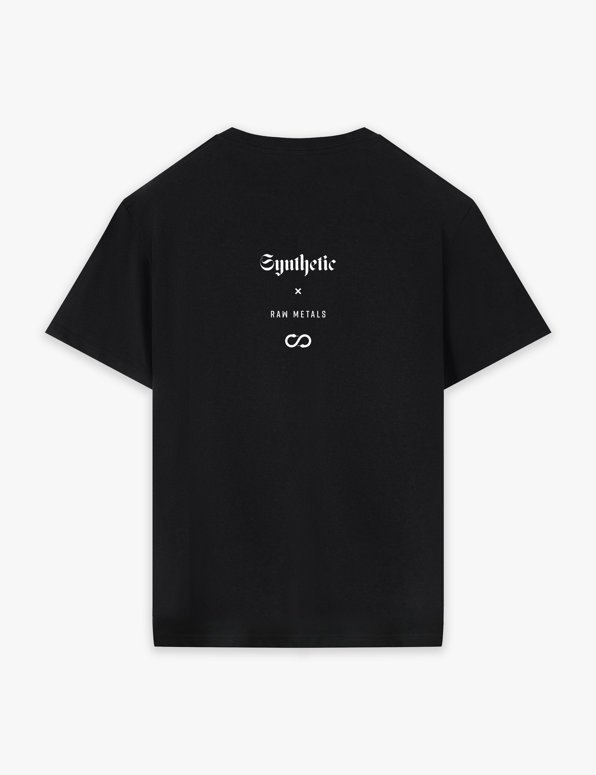 RAW METALS Synthetic T-shirt in Black