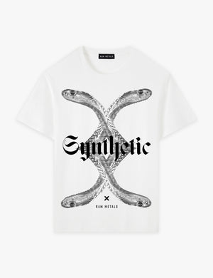 RAW METALS Synthetic T-shirt in White