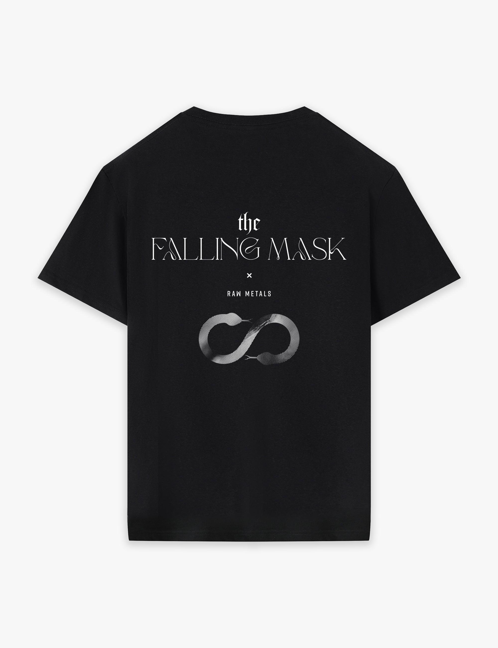 RAW METALS Falling Mask T-shirt in Black