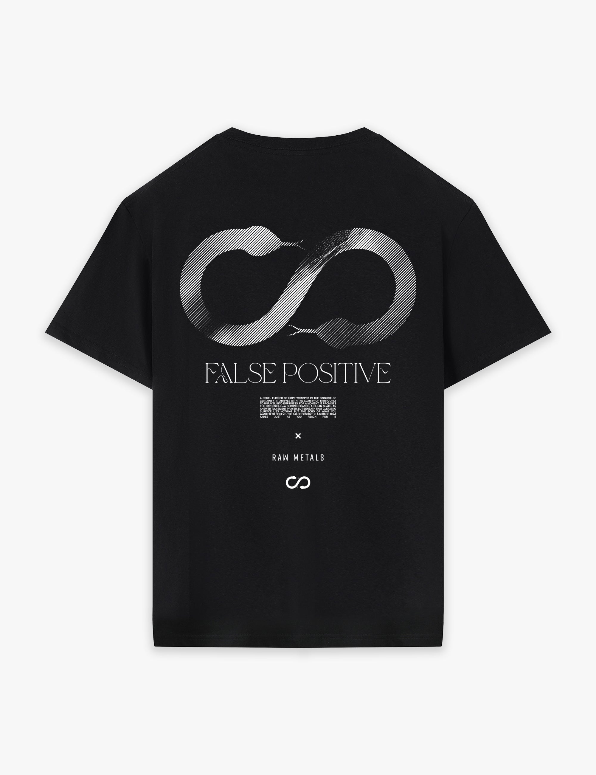 RAW METALS False Positive T-shirt in Black
