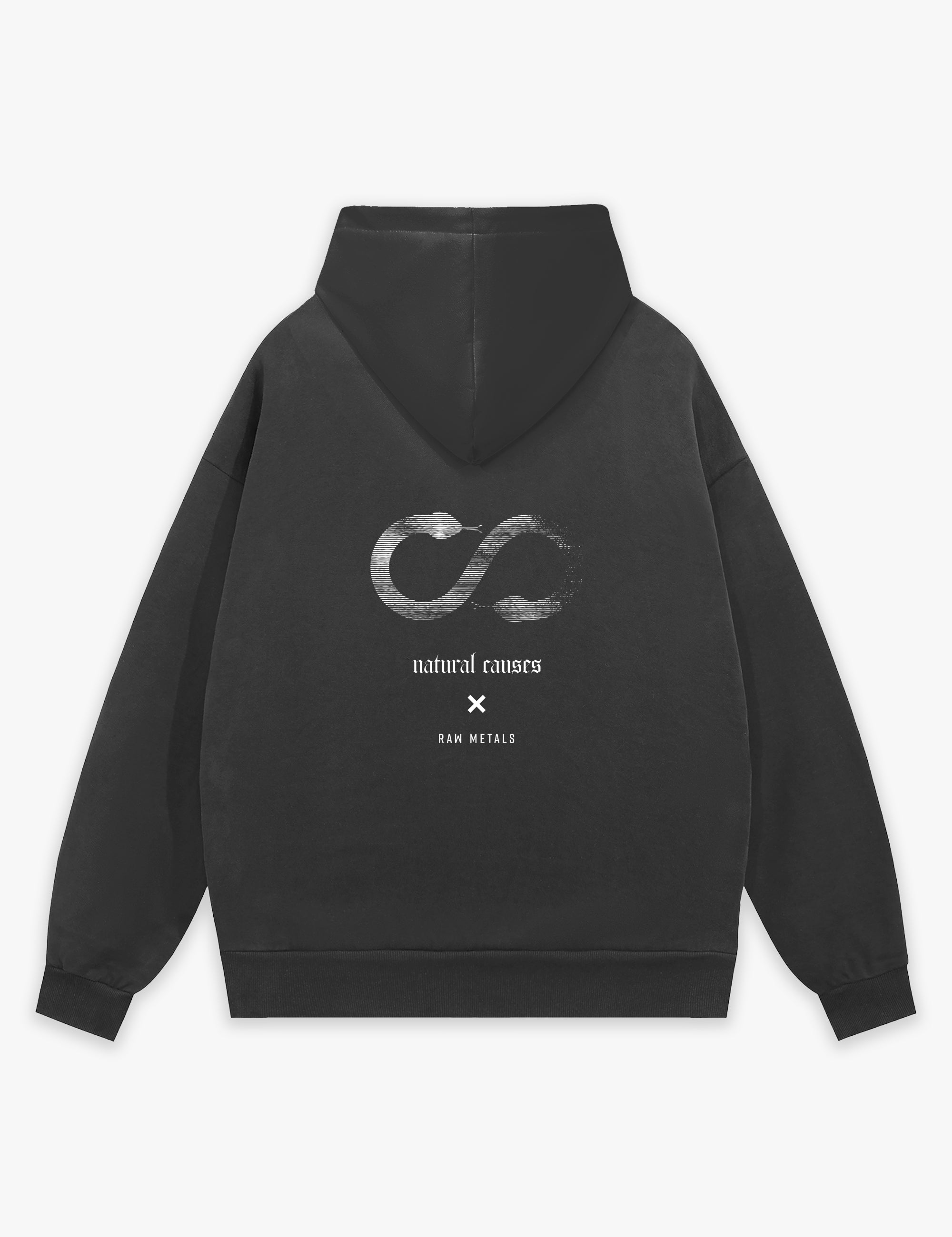 RAW METALS Natural Causes Hoodie in Charcoal