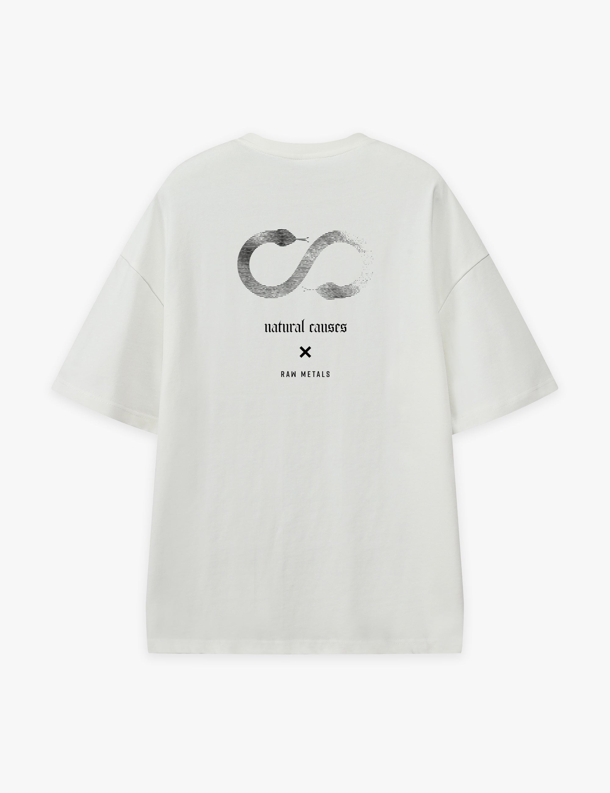RAW METALS Natural Causes Oversized T-shirt in White