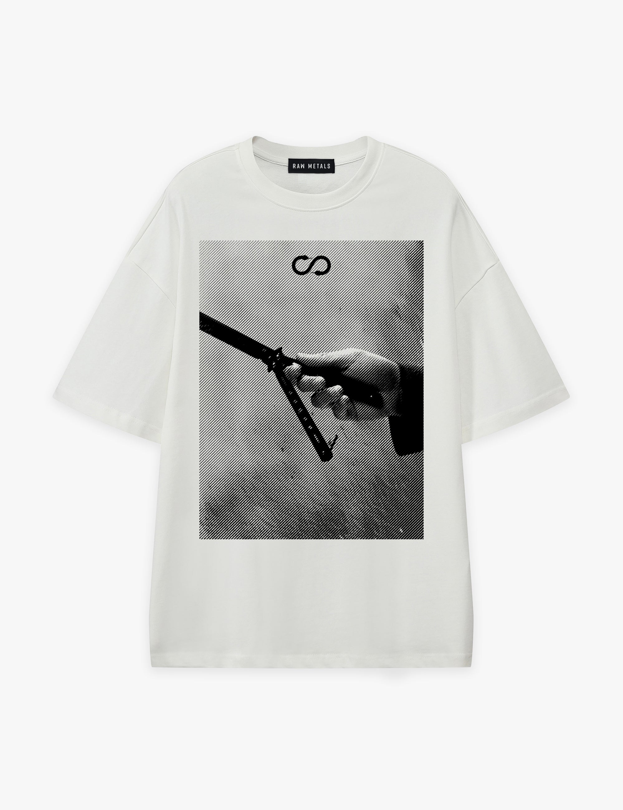 RAW METALS Natural Causes Oversized T-shirt in White