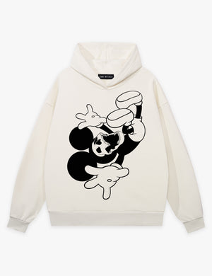 RAW METALS Deathdream Hoodie in Bone