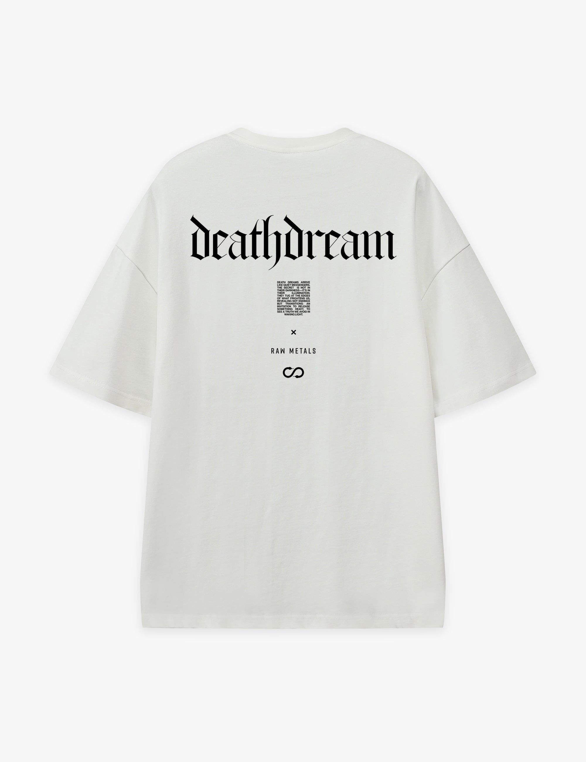 RAW METALS Deathdream Oversized T-shirt in White