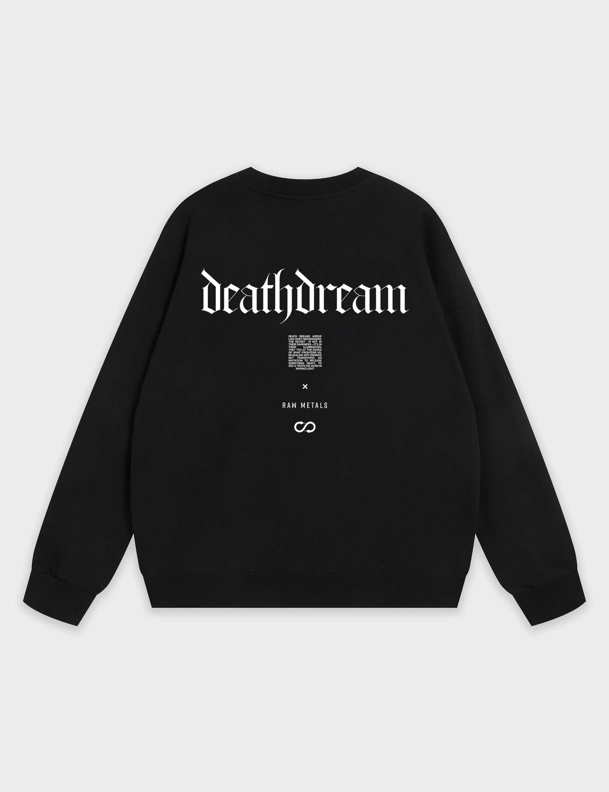 RAW METALS Deathdream Sweatshirt in Black